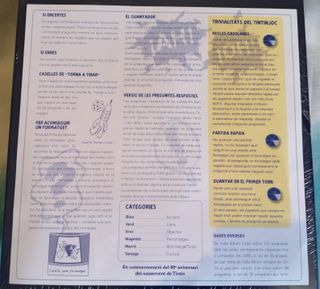 TRIVIAL TINTÍN (TINTINJOC, El savi tintinaire)