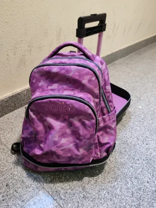Mochila TOTTO con carro desmontable. Como nueva