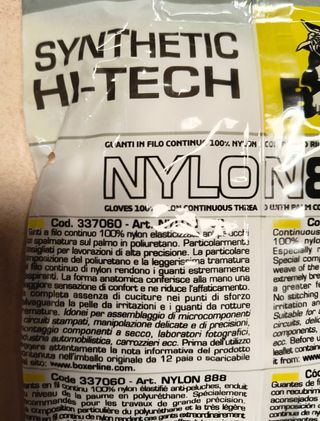 Guanti Nylon Boxer Taglia L (8) - 10 pezzi