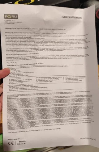 Zapatos de seguridad FORLI