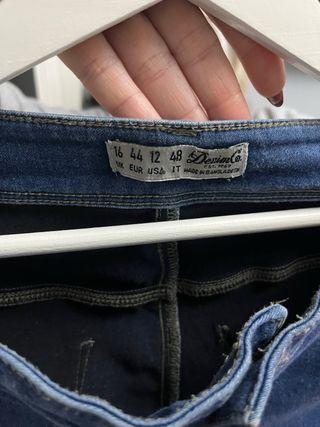 Pantalón vaquero Denim&Co azul talla L