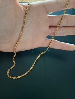 Catena in oro placcato 700/1000