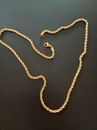 Catena in oro placcato 700/1000