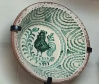 Lebrillo Fajalauza Amanecer Granada 50cm + Soporte