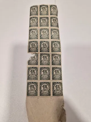 Sellos 15 Céntimos Correos República Española