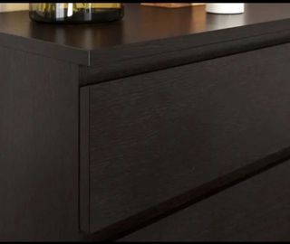 Cómoda Malm 3 cajones wengue