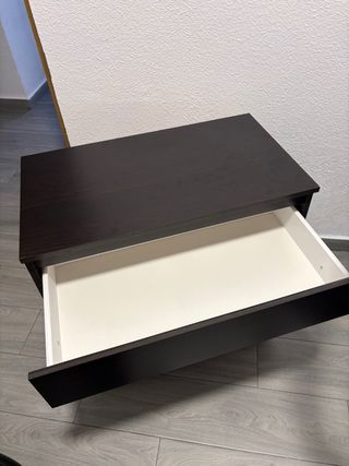 Cómoda Malm 3 cajones wengue