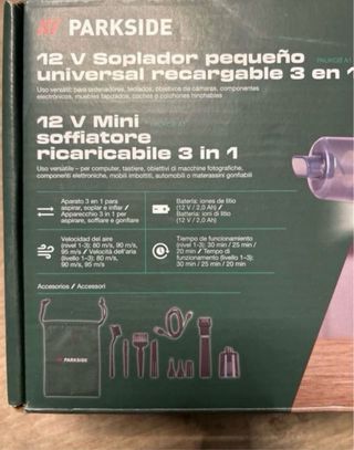 Soplador Parkside 12V Mini 3 en 1