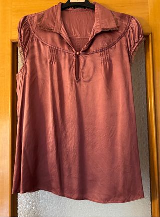 Blusa de seda