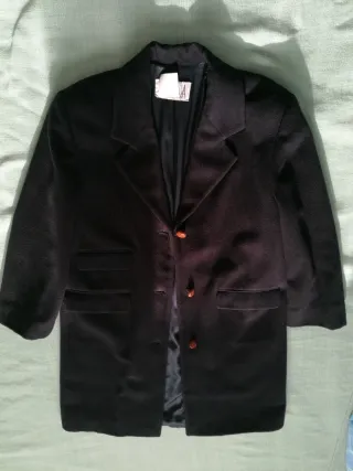 Cappotto elegante in panno blu