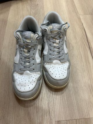 Zapatillas Nike Dunk Low Gris Blanco