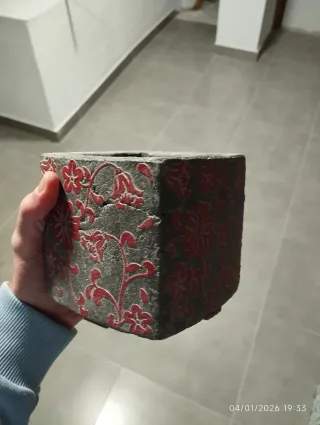 Juego de 2 maceteros de piedra