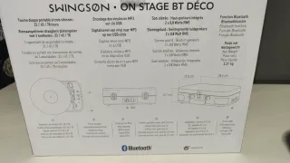 Tocadiscos Maleta Swingson ON STAGE BT DECO