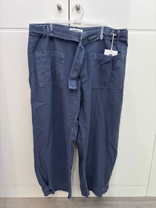 Pantalón Pirata Pull&Bear Oversize XL Azul