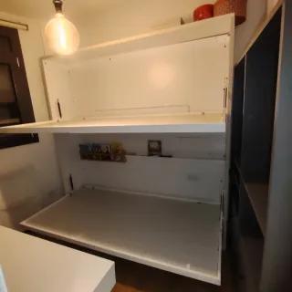 Litera  abatible plegables con elevador gas Abain