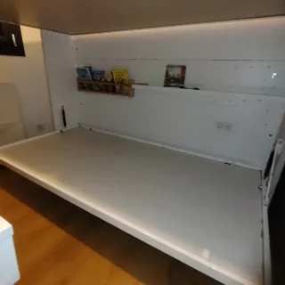 Litera  abatible plegables con elevador gas Abain