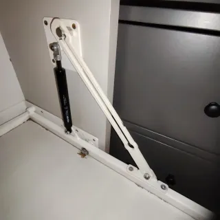 Litera  abatible plegables con elevador gas Abain