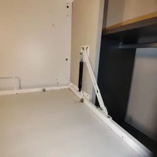 Litera  abatible plegables con elevador gas Abain