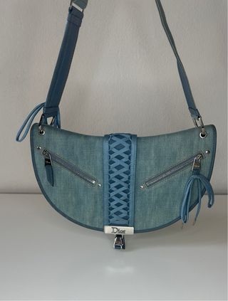 Borsa Dior Saddle Denim Azzurra