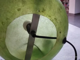 Lámpara verde de plástico