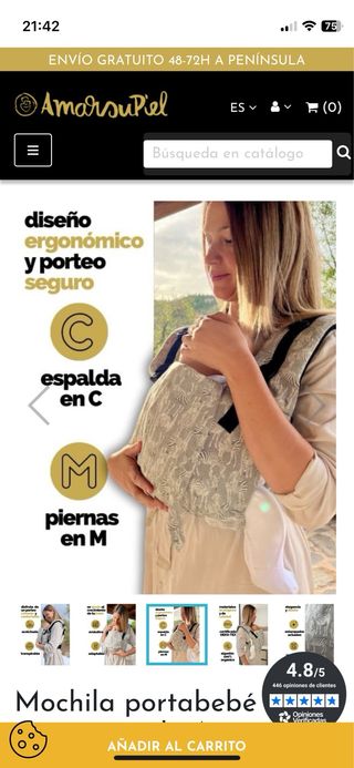 Mochila Portabebés Amarsu Recién Nacido