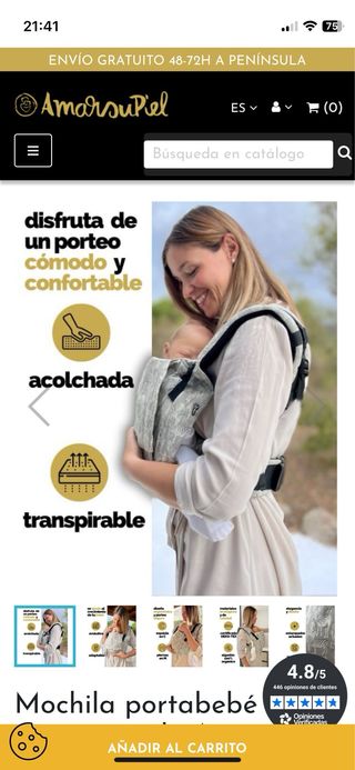 Mochila Portabebés Amarsu Recién Nacido