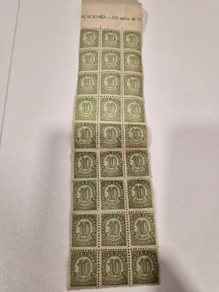 Sellos España 10 Céntimos Correos