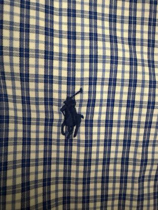 Camisa Ralph Lauren cuadros azul y blanco