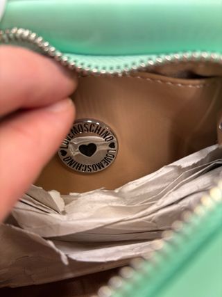 Bolso Love Moschino verde con cadena