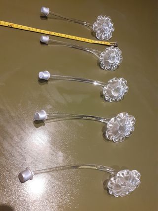 5 Fiori decorativi per lampadario di Murano