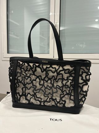 Bolso tous con dos bolsas interiores ( beige/rosa