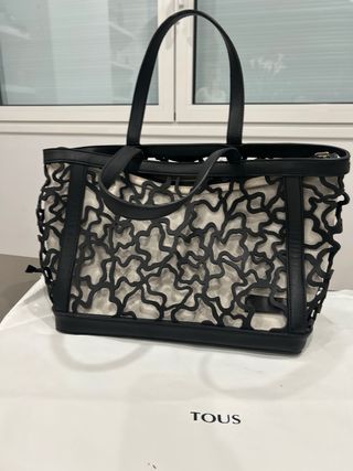 Bolso tous con dos bolsas interiores ( beige/rosa