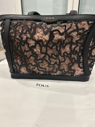 Bolso tous con dos bolsas interiores ( beige/rosa