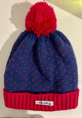 Gorros lana niña búho y pompón