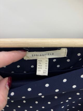 Falda Springfield lunares volantes Talla 42