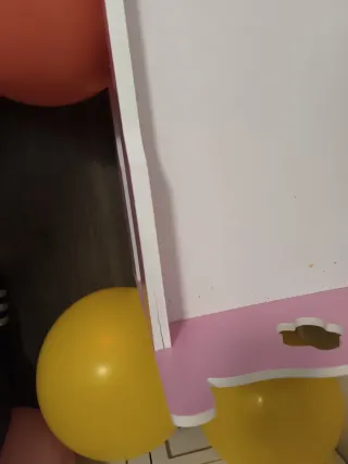 Cuna de juguete para muñecas rosa