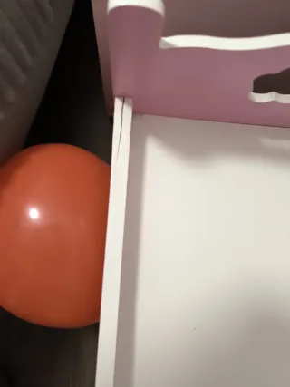 Cuna de juguete para muñecas rosa