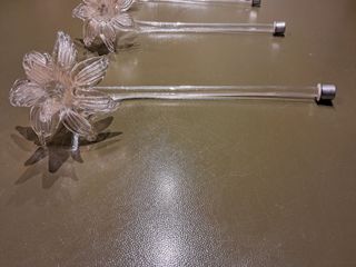 5 Fiori decorativi per lampadario di Murano