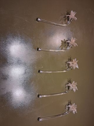 5 Fiori decorativi per lampadario di Murano