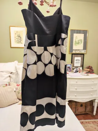 Vestido Azuaga Negro y Blanco