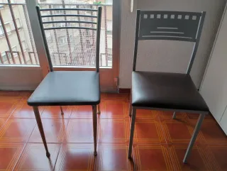 sillas de cocina metálicas