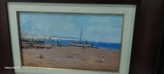 Par de Óleos Marinas