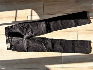 Pantalones de pana Lee negros vintage