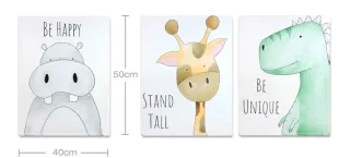 Lienzo decorativo Be Happy