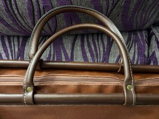 Bolso de viaje Nobuck piel marrón