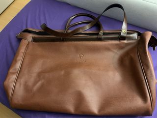 Bolso de viaje Nobuck piel marrón