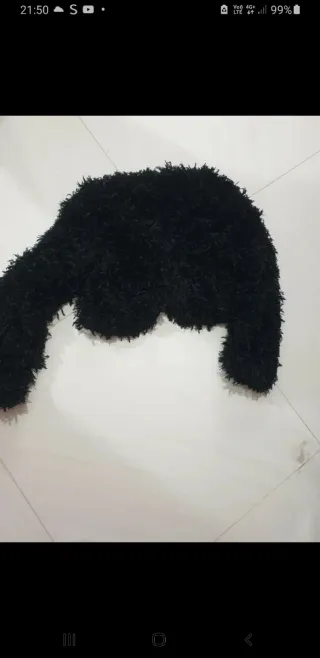 Ecopelliccia donna taglia unica nera