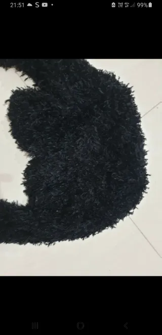 Ecopelliccia donna taglia unica nera