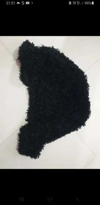 Ecopelliccia donna taglia unica nera