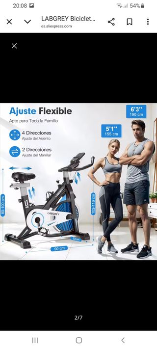 Bicicleta Estática LABGREY Nueva